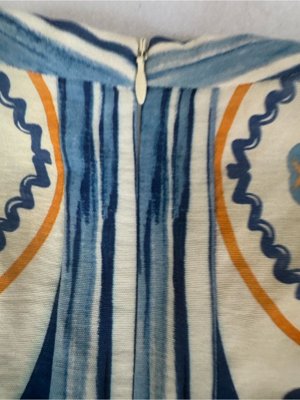 Finders Keepers Blue and White Patterned Long-Sleeve Mini Dress - Picture 11 of 16